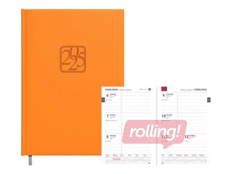 Dienasgrāmata Assistant, A5, mākslīgā āda, oranža