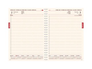 Dienasgrāmata Senator Spirex, A4, mākslīgā āda, melna