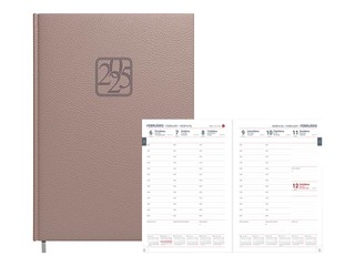 Dienasgrāmata VIP, A4, mākslīgā āda, tumši bēša