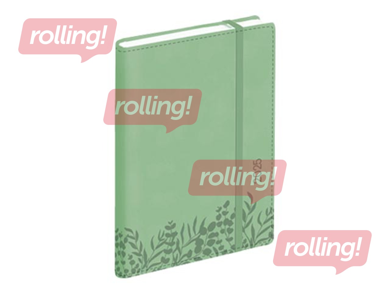 Dienasgrāmata Quadro, A5, mākslīgā āda Soft, salvijas zaļa