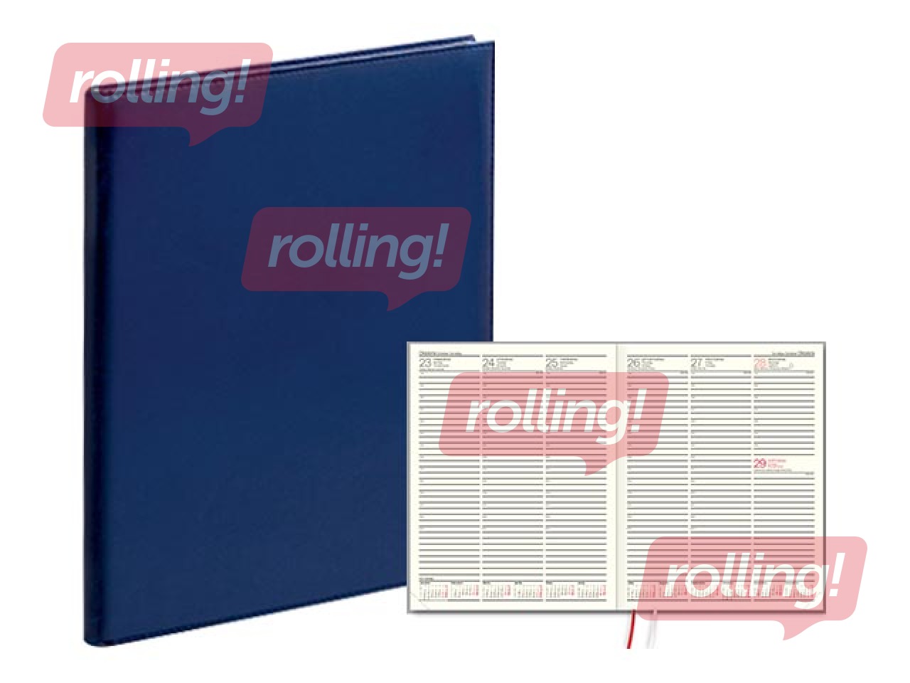 Dienasgrāmata Advocate, A4, āda, zila