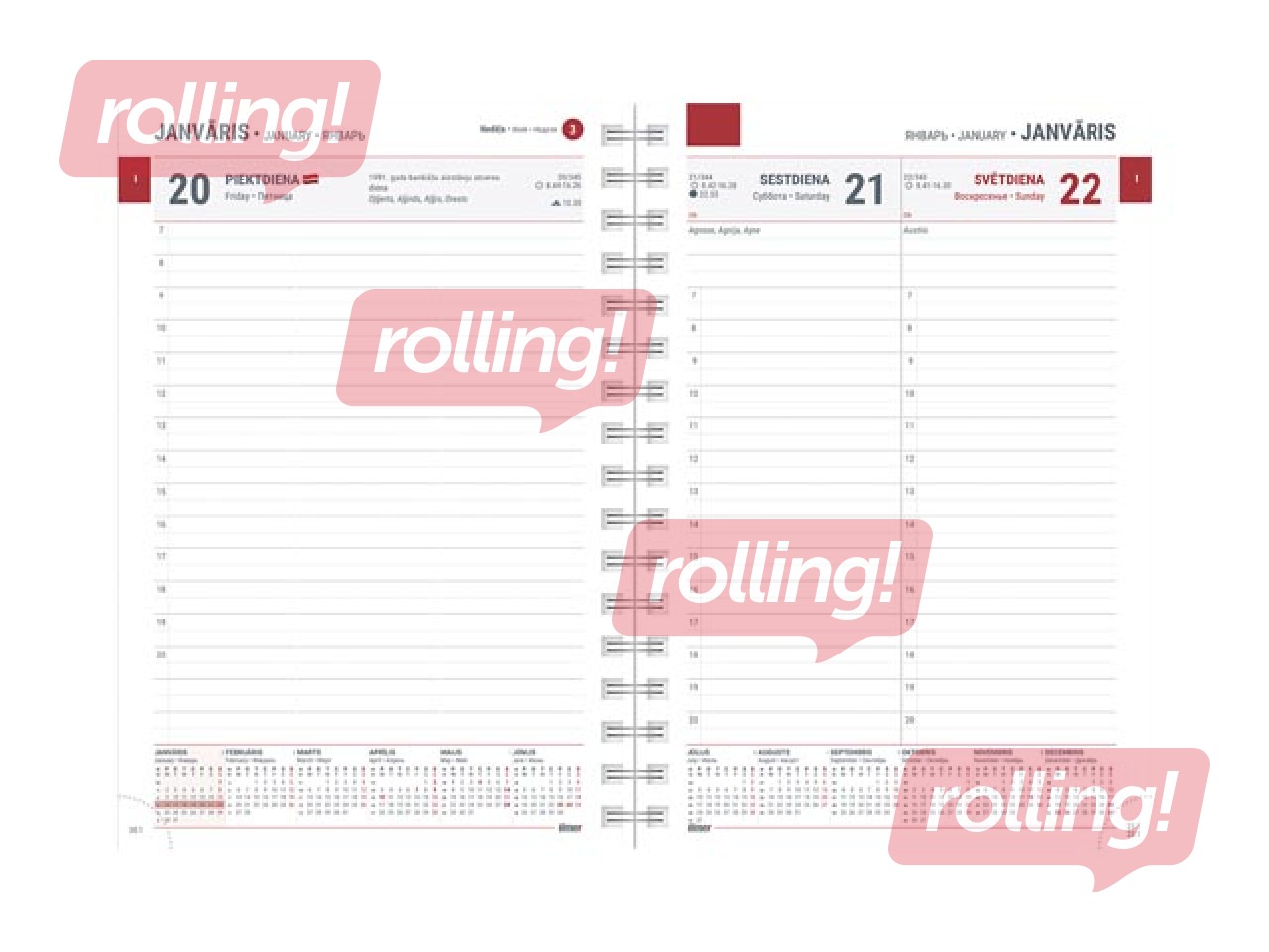 Dienasgrāmata Boss Spirex Linen, A5, tumši pelēka