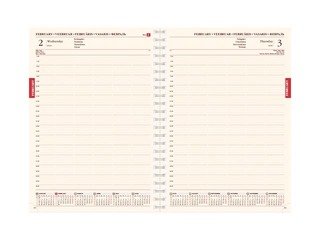 Dienasgrāmata Senator Spirex, mākslīgā āda, A4, zila