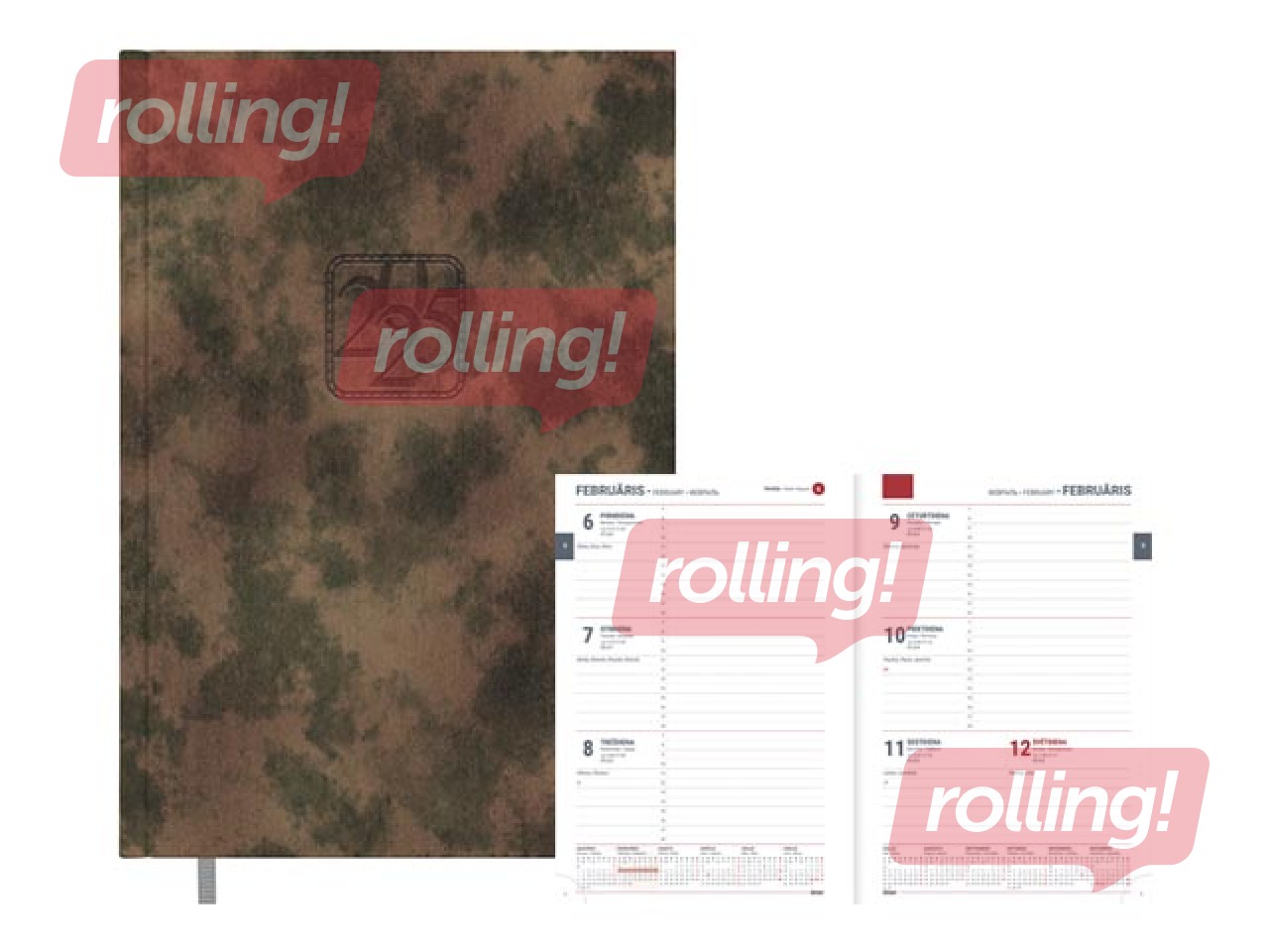 Dienasgrāmata Assistant, A5, mākslīgā āda, kamuflāža