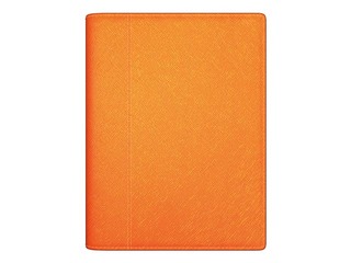 Dienasgrāmata Unika Spirex, mākslīgā āda, oranža