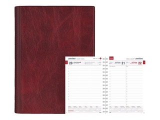 Dienasgrāmata Boss PVC, A5, bordo