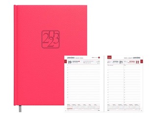 Dienasgrāmata Business, A5, mākslīgā āda, koraļļu sarkana