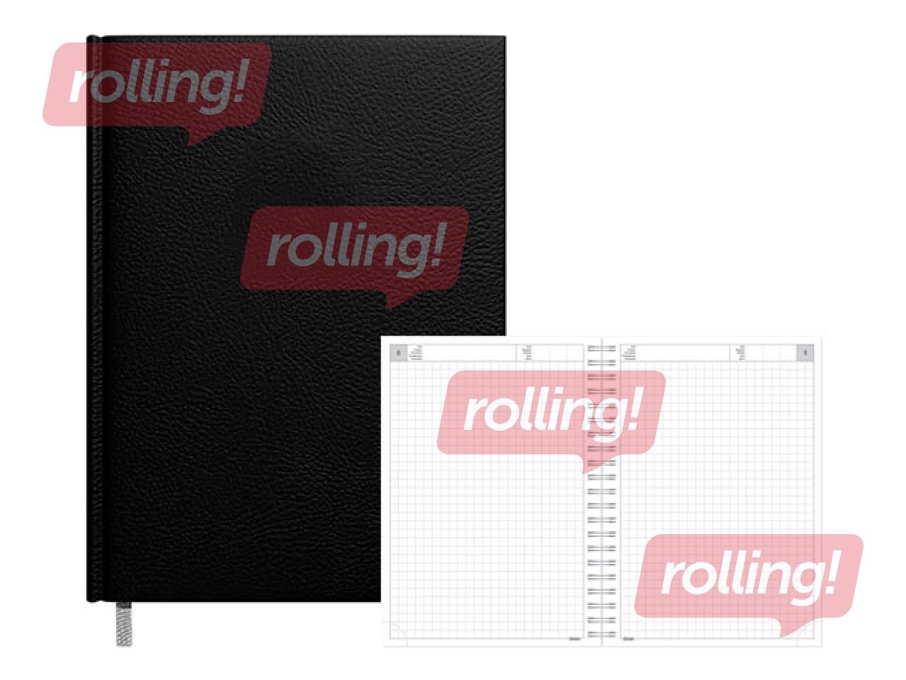 Dienasgrāmata - piezīmju bloks, A5, melna