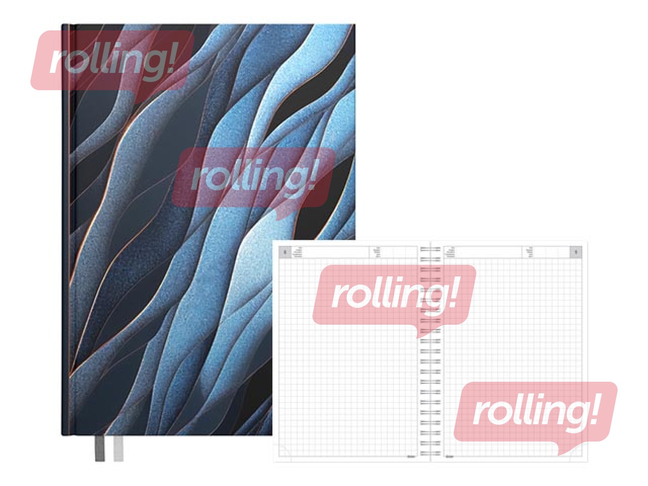 Dienasgrāmata - piezīmju bloks, A5, Indigo