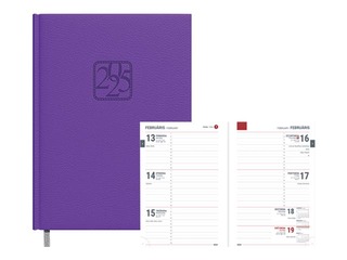 Dienasgrāmata Tempo Nedēļa, ceriņkrāsas