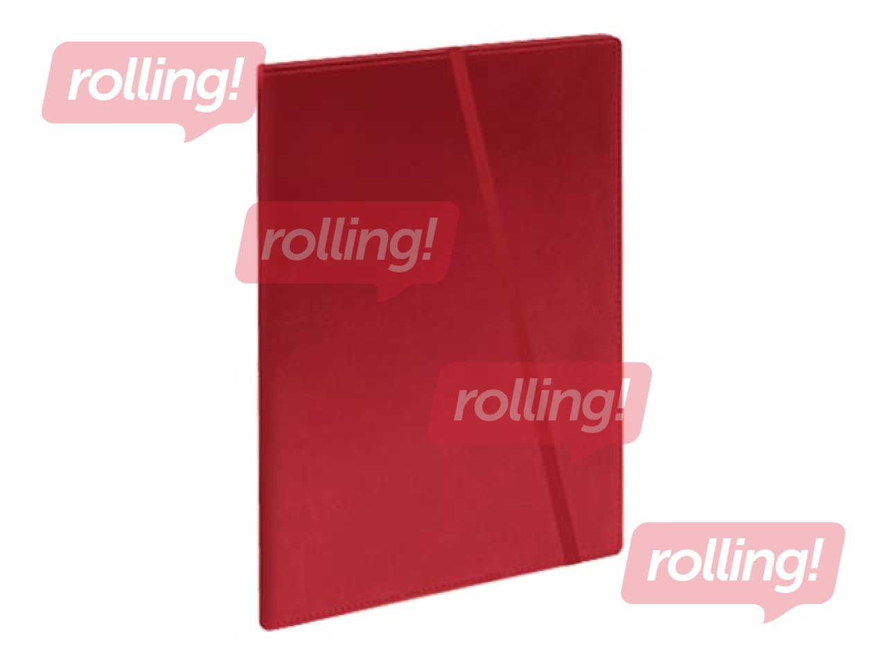 Dienasgrāmata Quadro Trend Red, A5, mākslīgā āda, sarkana