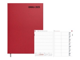 Dienasgrāmata Unika, A5, bordo