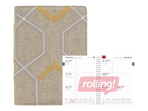 Dienasgrāmata Spirex Pattern, Web, A5, makslīgā āda