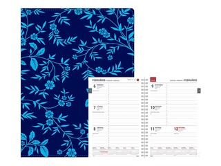 Dienasgrāmata Spirex Trend, Bella Fiori, A5, mākslīgā āda