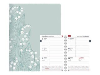 Dienasgrāmata Spirex Trend, Lilian, A5, mākslīgā āda