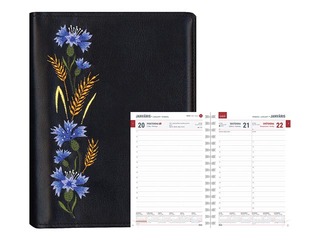 Dienasgrāmata Boss Embroidery, A5, Etno Rudzupuķe