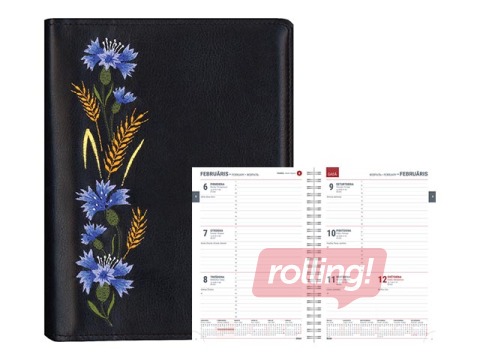 Dienasgrāmata Spirex Embroidery, Etno Rudzupuķe, A5