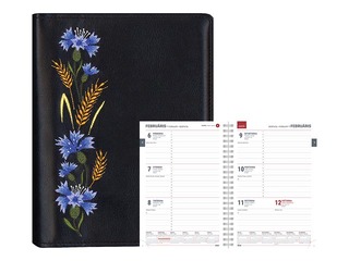 Dienasgrāmata Spirex Embroidery, Etno Rudzupuķe, A5