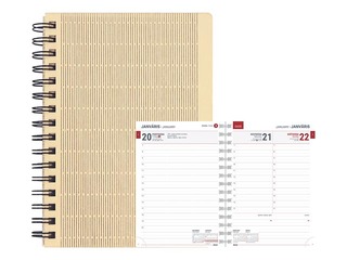 Dienasgrāmata Tempo Wood Flex Diena, Wood Flex