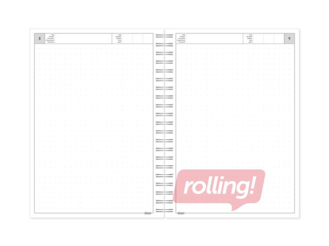 Satura bloks bez datumiem Tempo, punktotas lapas