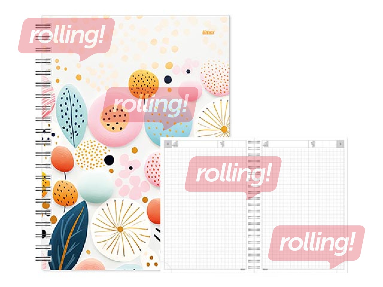 Dienasgrāmata - piezīmju bloks, Tempo Spiral, rūtiņu, Sunny Day