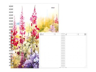 Dienasgrāmata - piezīmju bloks bez datumiem, Tempo Spiral, punktotas lapas, Summer Spirit