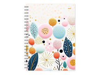 Dienasgrāmata - piezīmju bloks bez datumiem, Tempo Spiral, punktotas lapas, Sunny Day