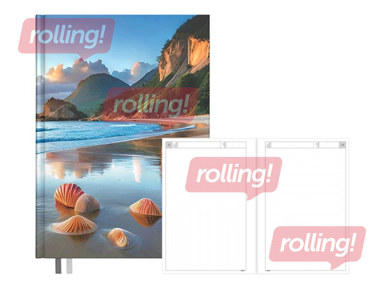 Dienasgrāmata - piezīmju bloks, A5 Dotted Flex, Ocean