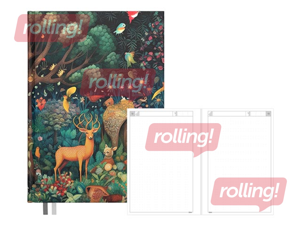 Dienasgrāmata - piezīmju bloks, A5 Dotted Flex, Party