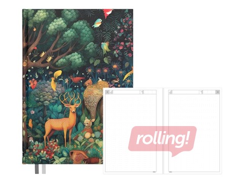 Dienasgrāmata - piezīmju bloks, A5 Dotted Flex, Party