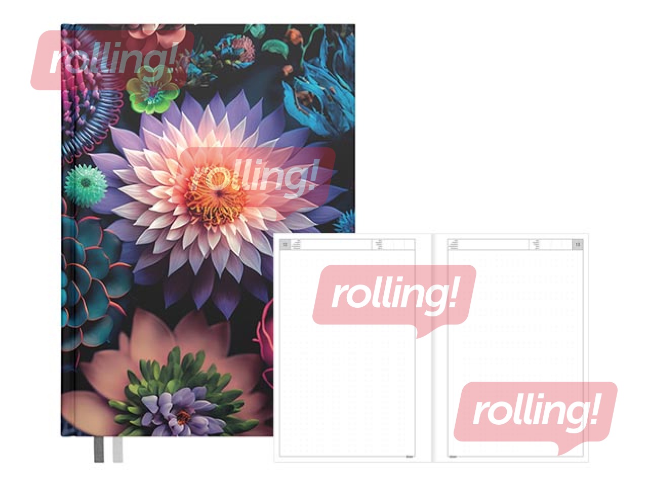 Dienasgrāmata - piezīmju bloks, A5 Dotted Flex, Queen