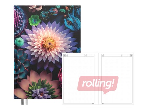 Dienasgrāmata - piezīmju bloks, A5 Dotted Flex, Queen