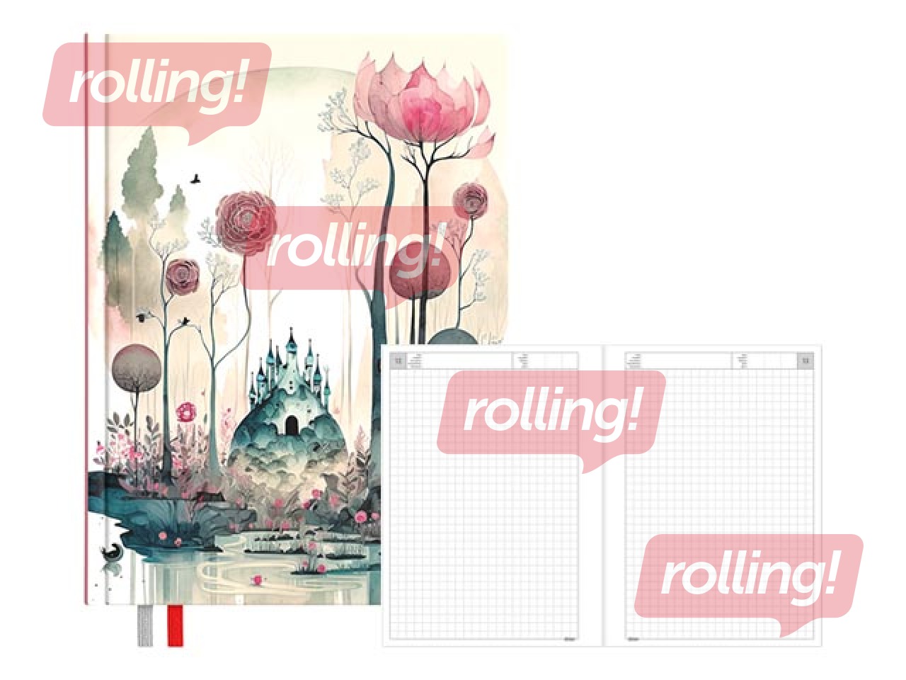 Dienasgrāmata - piezīmju bloks, 134 x 184 mm, Rapunzel