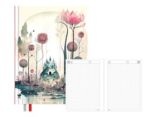 Dienasgrāmata - piezīmju bloks, 134 x 184 mm, Rapunzel