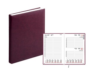 Dienasgrāmata Manager, A5, āda, bordo