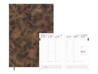 Dienasgrāmata VIP, A4, mākslīgā āda, kamuflāžas