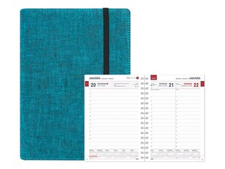 Dienasgrāmata Boss Linen, A5, tirkīza