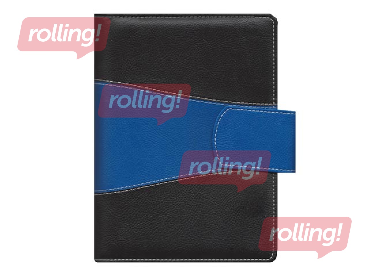 Dienasgrāmata Spirex Exclusive, A5, melns/zils/melns