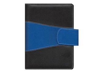 Dienasgrāmata Spirex Exclusive, A5, melns/zils/melns