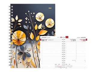 Dienasgrāmata Tempo Spiral Design Diena, Night Light