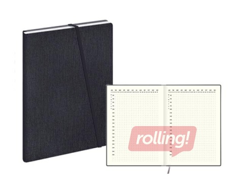 Dienasgrāmata Private, melna ar tekstūru