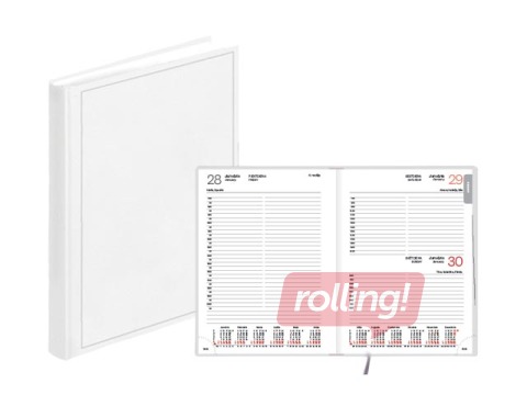 Dienasgrāmata Manager, A5, balacron, balta