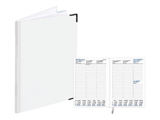 Dienasgrāmata Prestige, A5, balacron, balta