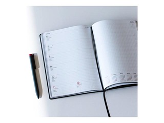 Dienasgrāmata Quadro Trend Blue, A5, mākslīgā āda, zila