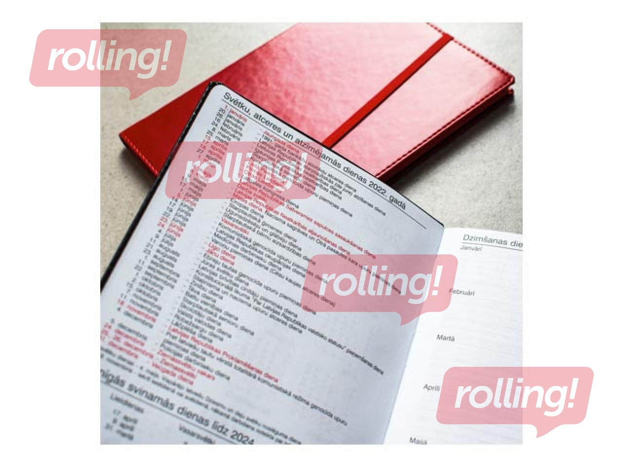 Dienasgrāmata Quadro Trend Blue, A5, mākslīgā āda, zila