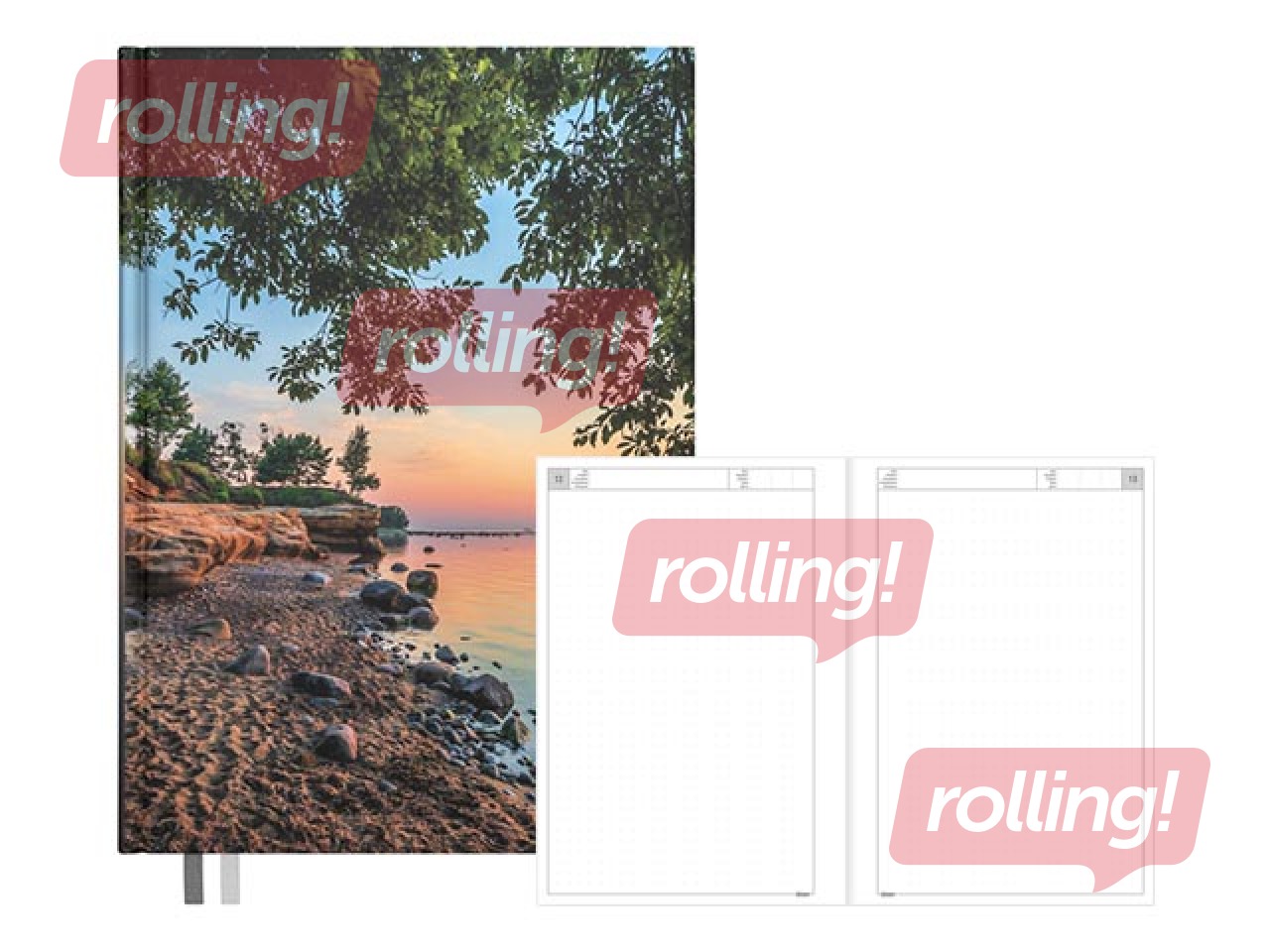 Dienasgrāmata - piezīmju bloks, A5 Dotted Flex, Sunset