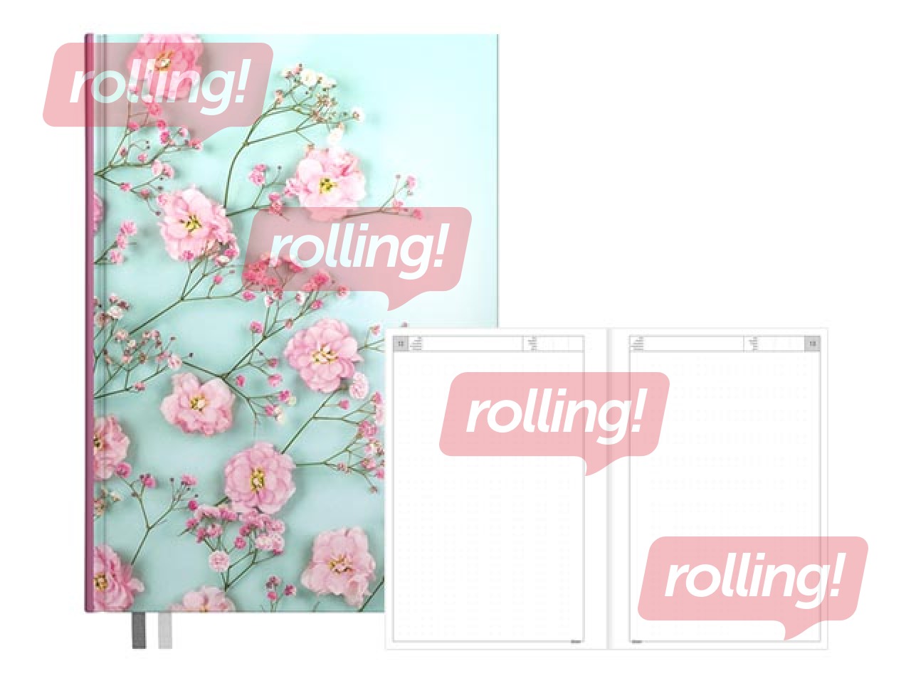 Dienasgrāmata - piezīmju bloks, A5 Dotted Flex, Spring