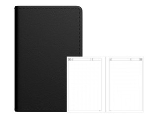 Dienasgrāmata - piezīmju bloks, Mini A8, punktotas lapas, melns