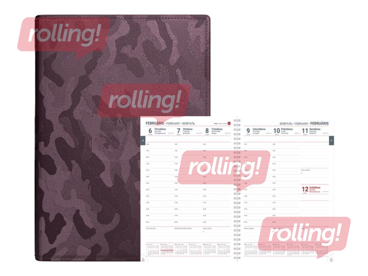 Dienasgrāmata VIP Spirex, A4, mākslīgā āda, metāliski brūna