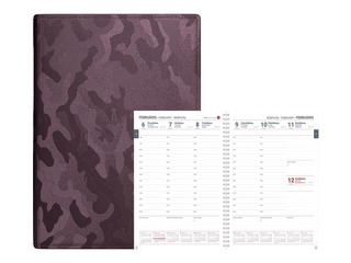 Dienasgrāmata VIP Spirex, A4, mākslīgā āda, metāliski brūna